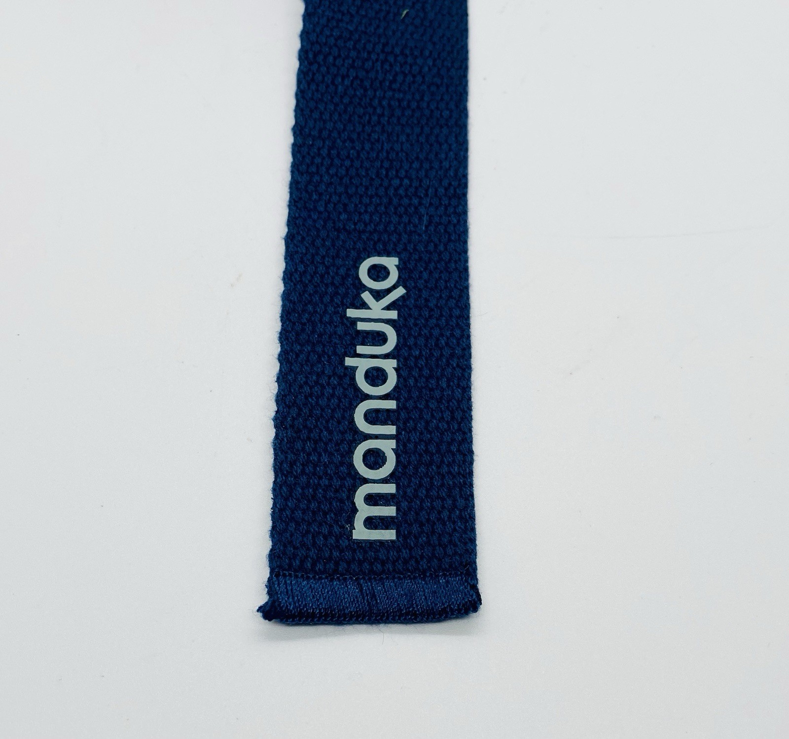 Manduka UNfold Yoga Strap 6ft Blue Cotton Alignment Stretch