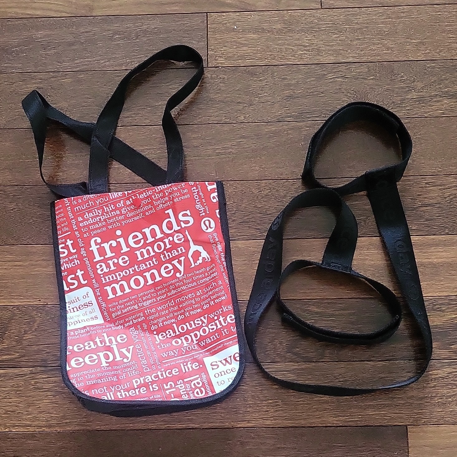 Lululemon Yoga Mat Adjustable Carrying Strap and Bag Lot