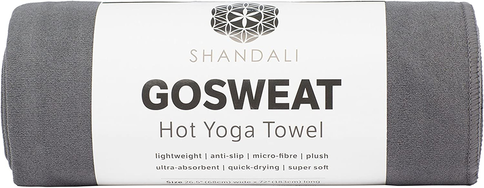Gosweat Non-Slip Hot Yoga Towel with Super-Absorbent Soft Suede Microfiber in Ma