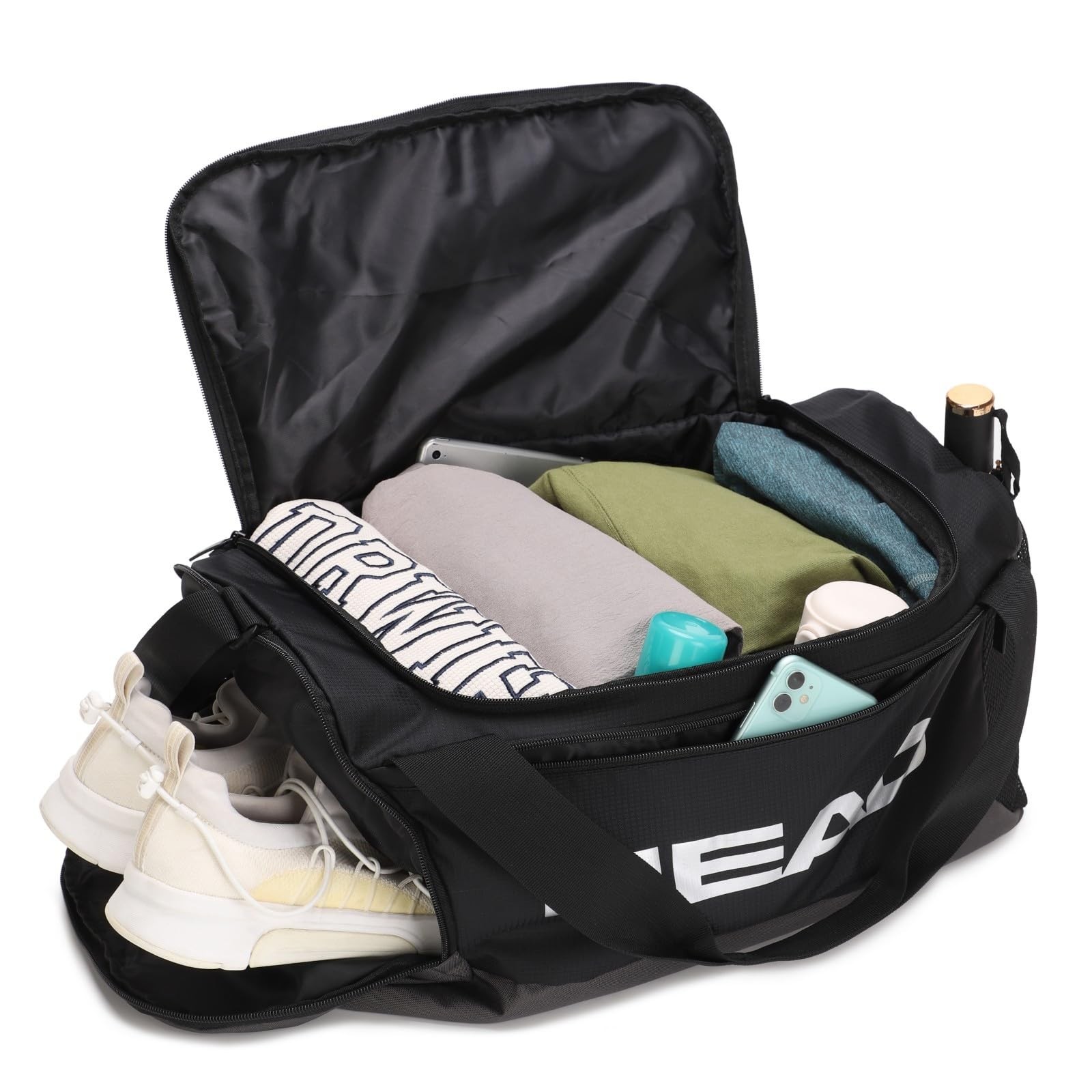 HEAD 45L Waterproof Tennis Duffel Bag for Men, Large Capacity Sports Gym Bags…
