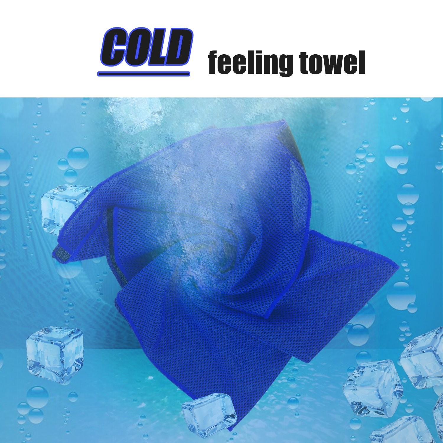 Biange Cooling Towels (40&Prime;x 12&Prime;, Pack of 30) for Neck and Face, Cold Towel fo…