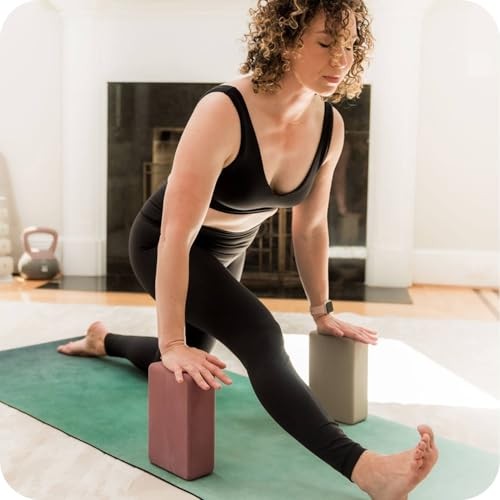Yoga Mat, 4mm Cushioned Exercise Mat for Yoga, Pilates, Home Jade Ombre Suede