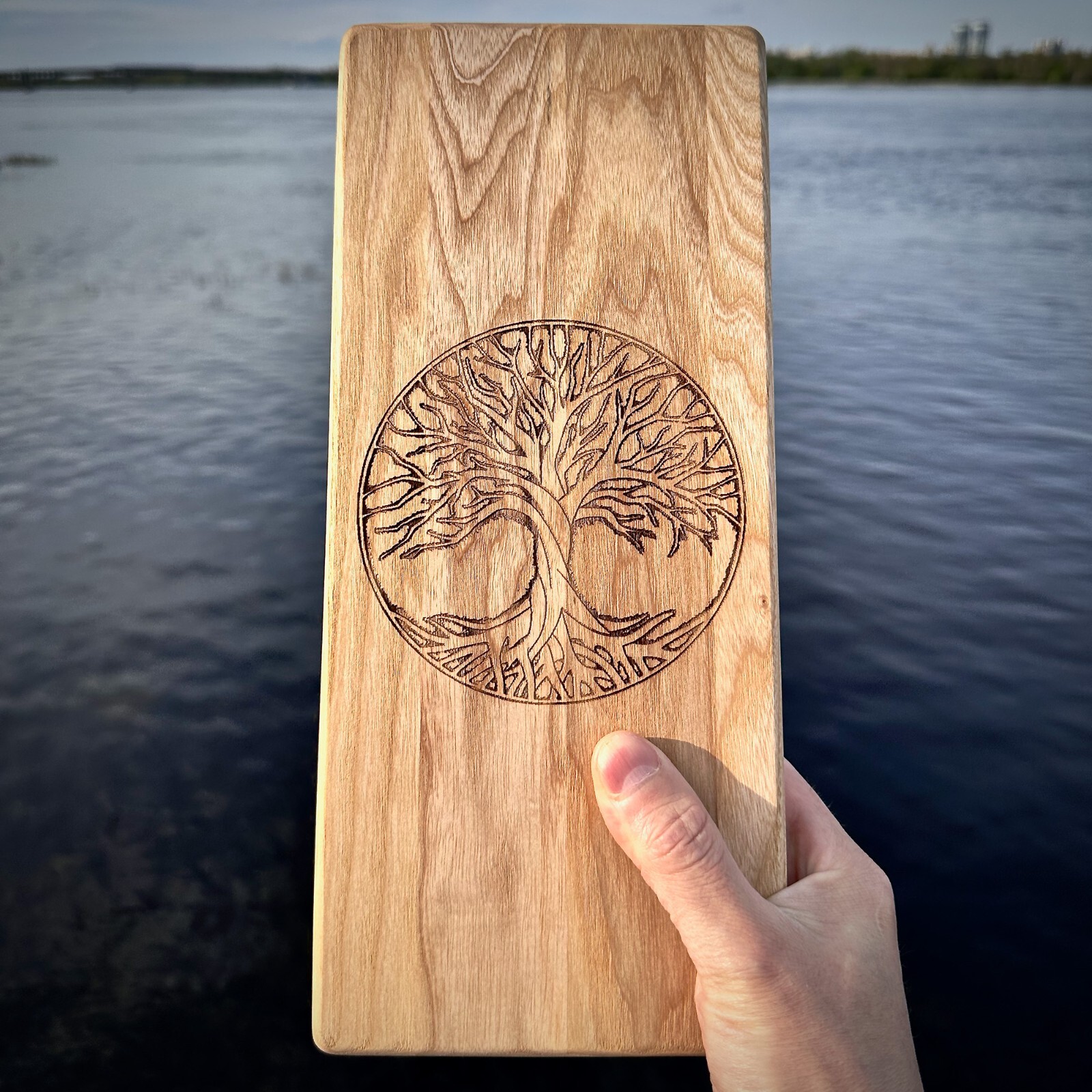 Sadhu board for Beginners from 100% Ash wood , Nails Step 10mm, Tree of Life