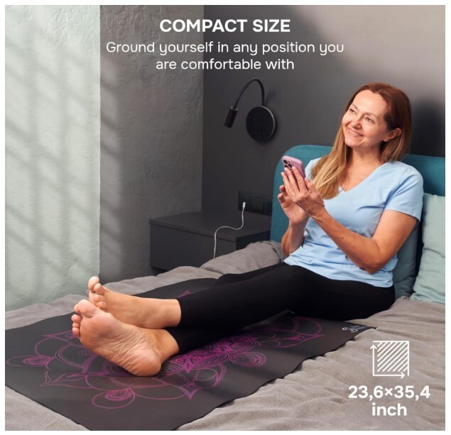 Colored Grounding Mat for Calm, Focus, Creativity – Large Size 23.6&Prime;x35.4&Prime;