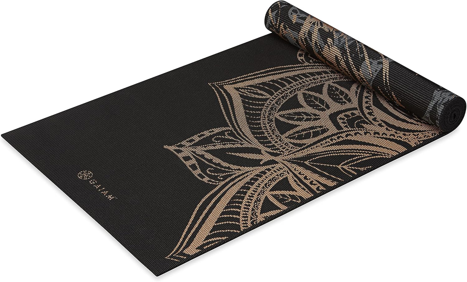 Gaiam Yoga Mat – Premium 6mm Print Reversible Extra Thick Non Slip Exercise & Fi