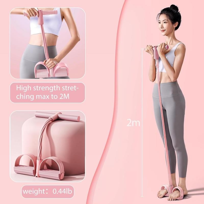 6-Tube Pedal Puller Resistance Rope, Foot Pedal Resistance Band, Yoga Elastic Ex