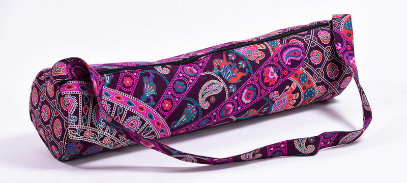 New Indian Yoga Bag Handmade Mandala Yoga Mat Carrier Bag with Shoulder Strap