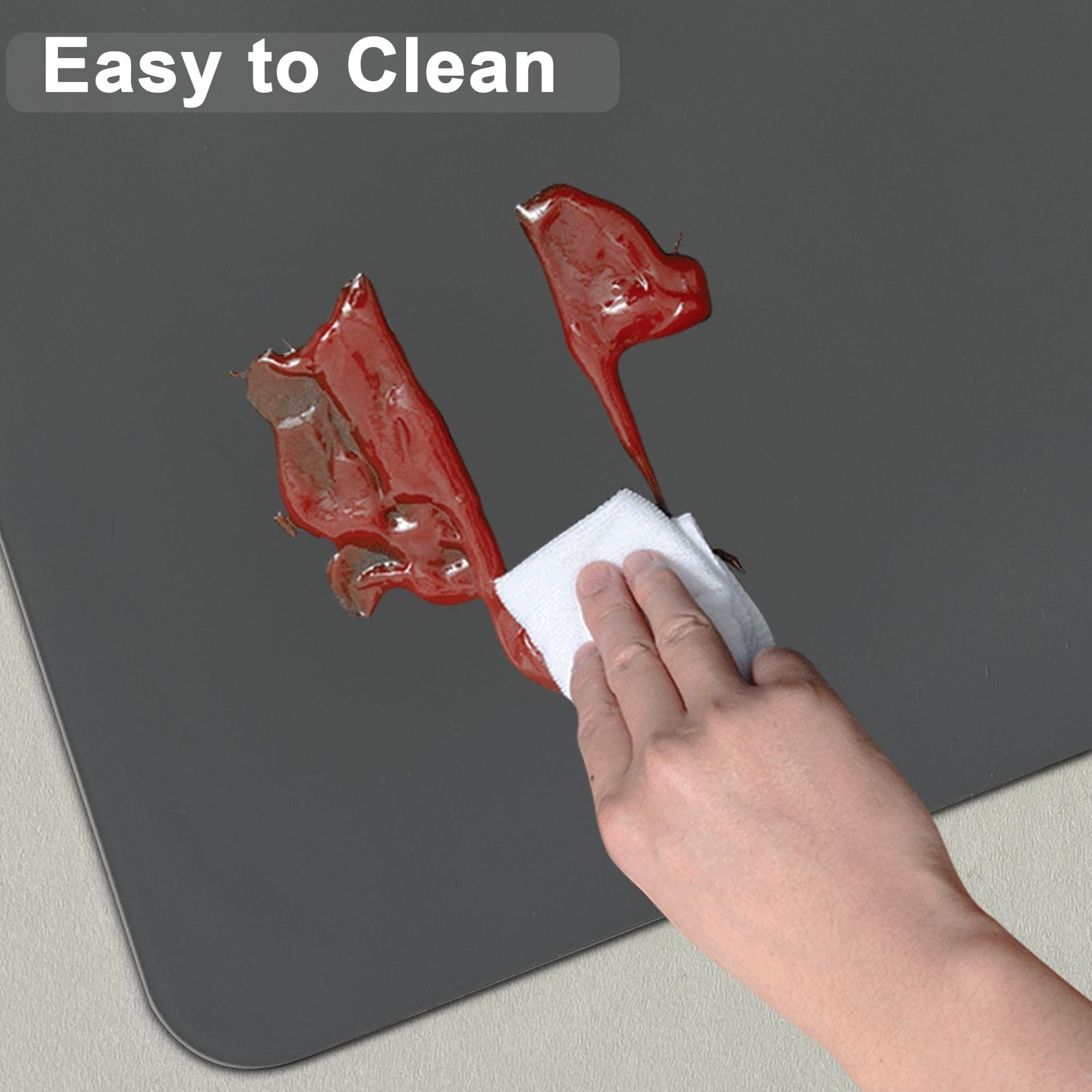 Large Silicone Mat, 48&Prime;x32&Prime;(120cmx80cm) Silicone Mats for Kitchen Counter, No…