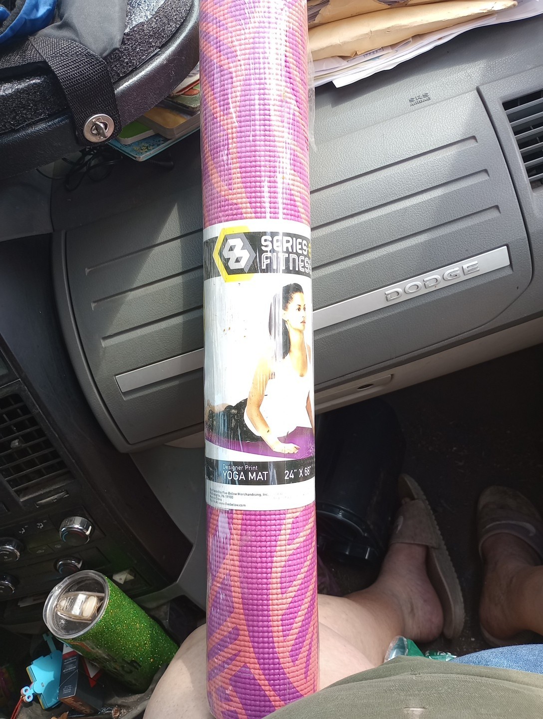Series 8 Fitness Yoga/Pilates Mat Purple 24”x 68”