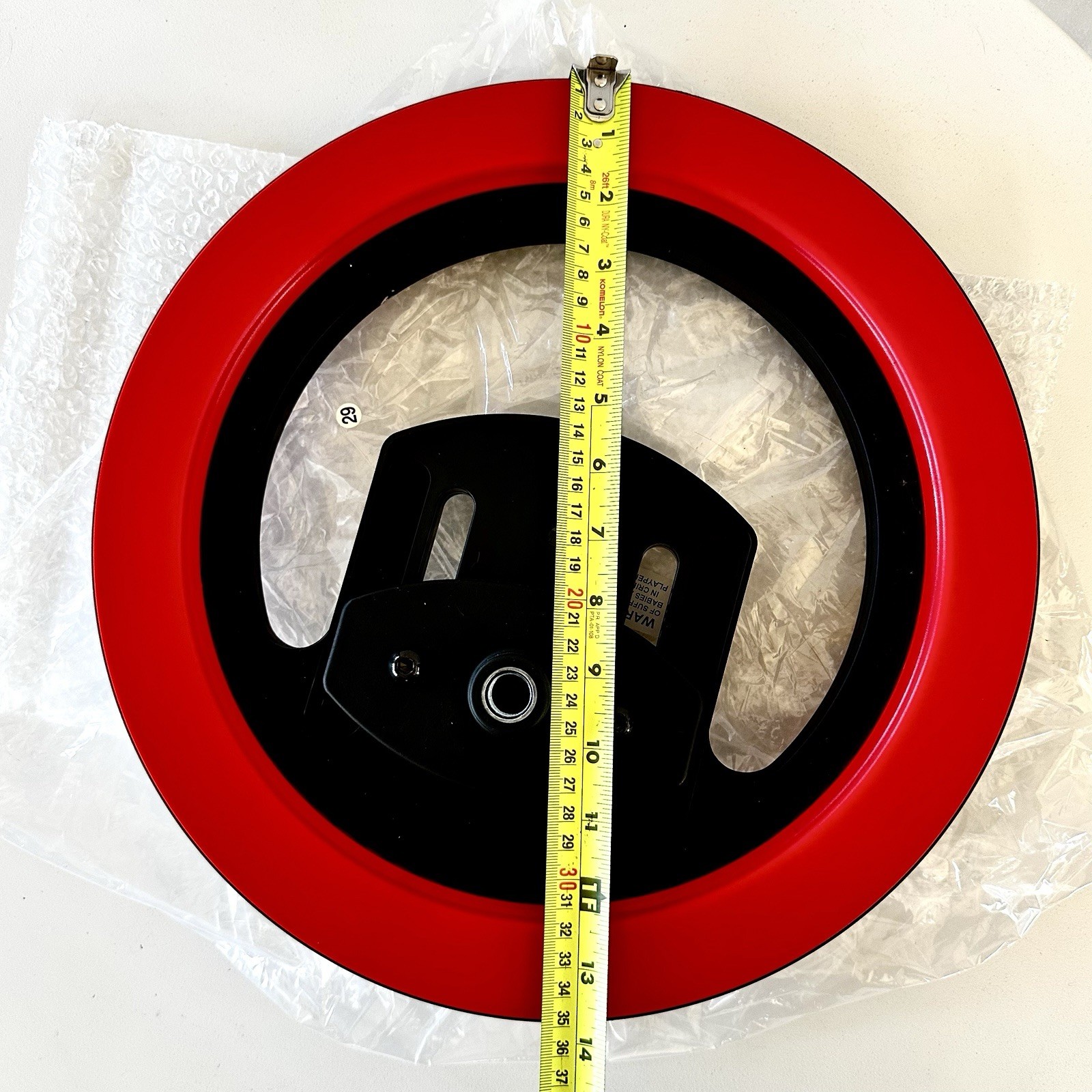 Pilates Wheel DELUXE DLX COR REPLACEMENT WHEEL Part x(1) RED & Black Yoga NEW
