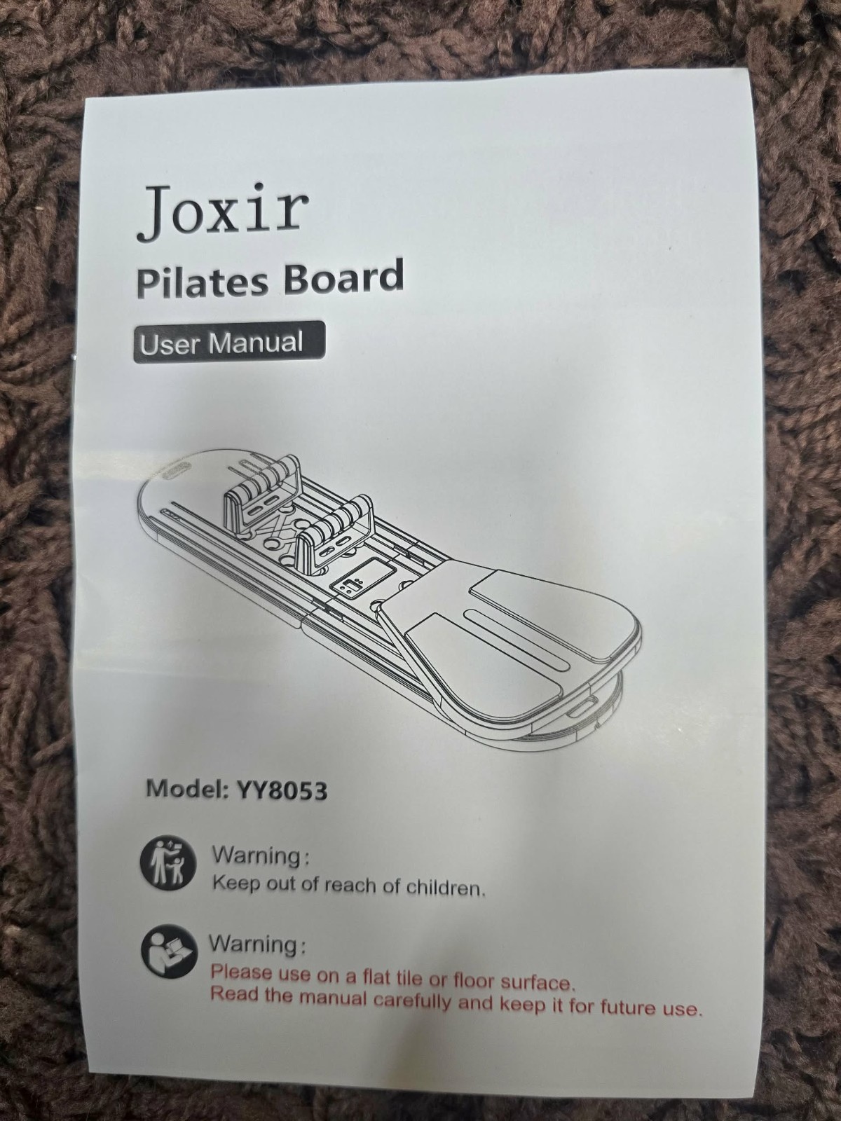 Pilates Board,Foldable Reformer Timer, Multi-Purpose PURPLE SEALED IN BOX