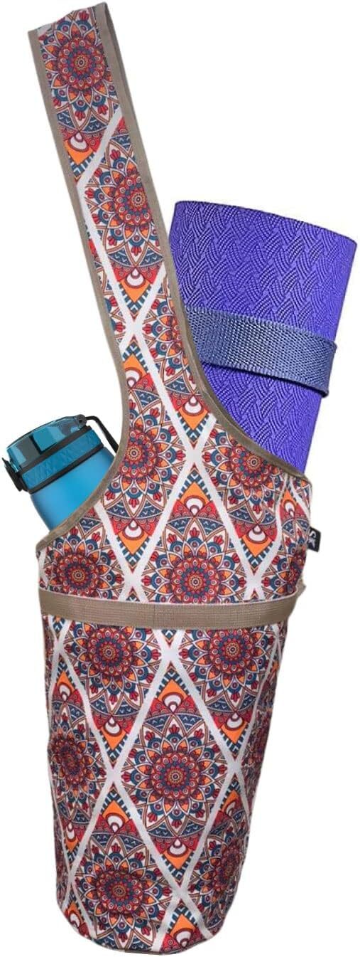 Pack of 5 Yoga Mat Bags for Women | Yoga Mat Carrier with Large Zipper Pocket