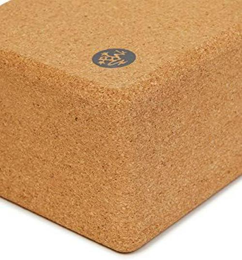 Manduka Yoga Block – Fine-Grain Cork Block, Yoga Equipment, Home Gym Accessory,