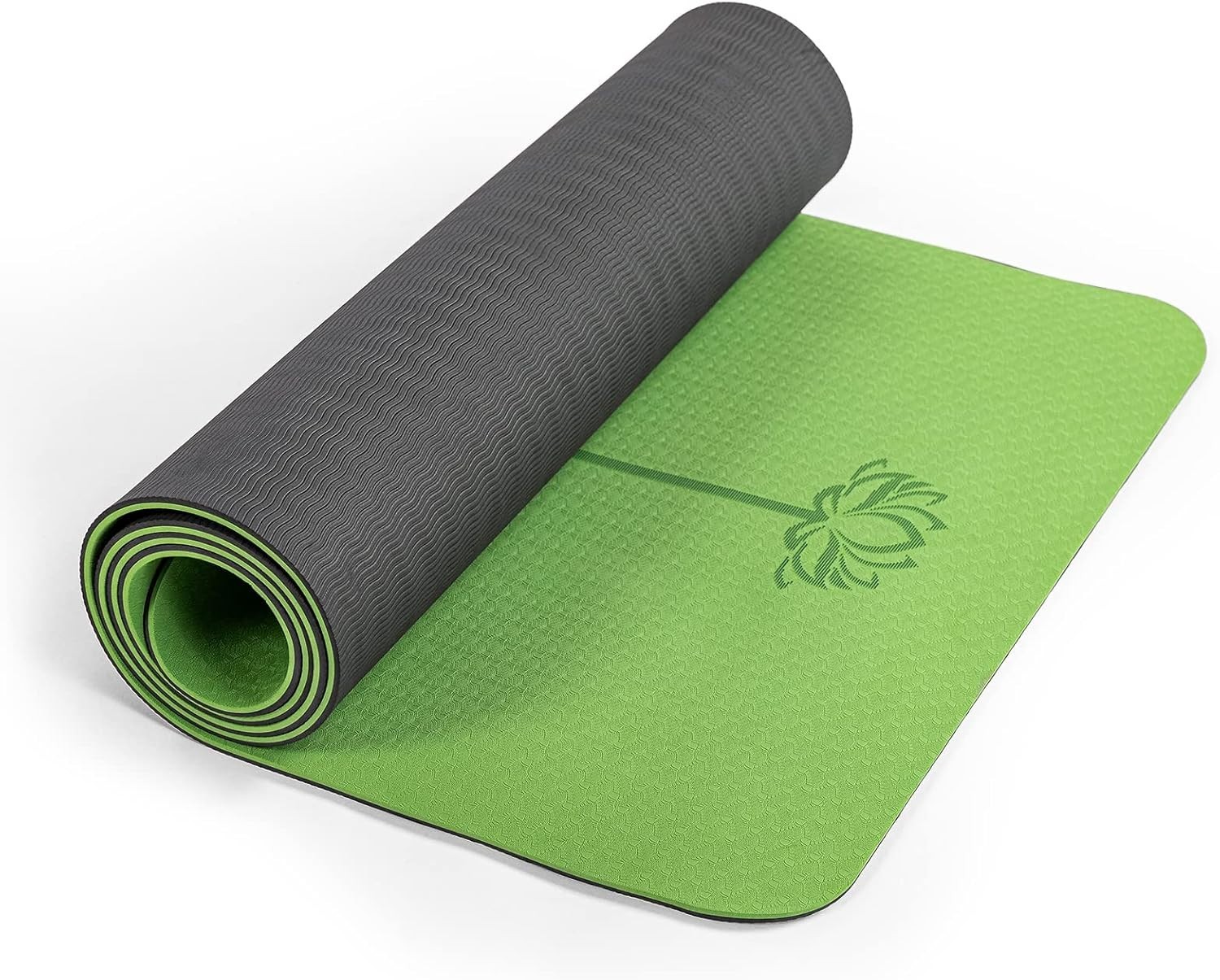 1/4&Prime; Thick Non-Slip TPE Yoga Mat with Carry Strap – Comfort Meets Durability