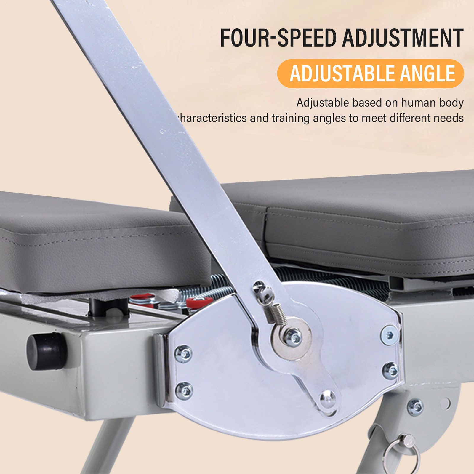 Foldable Pilates Reformer Home Pilates Equipment Studio Gym Workout Machine–
