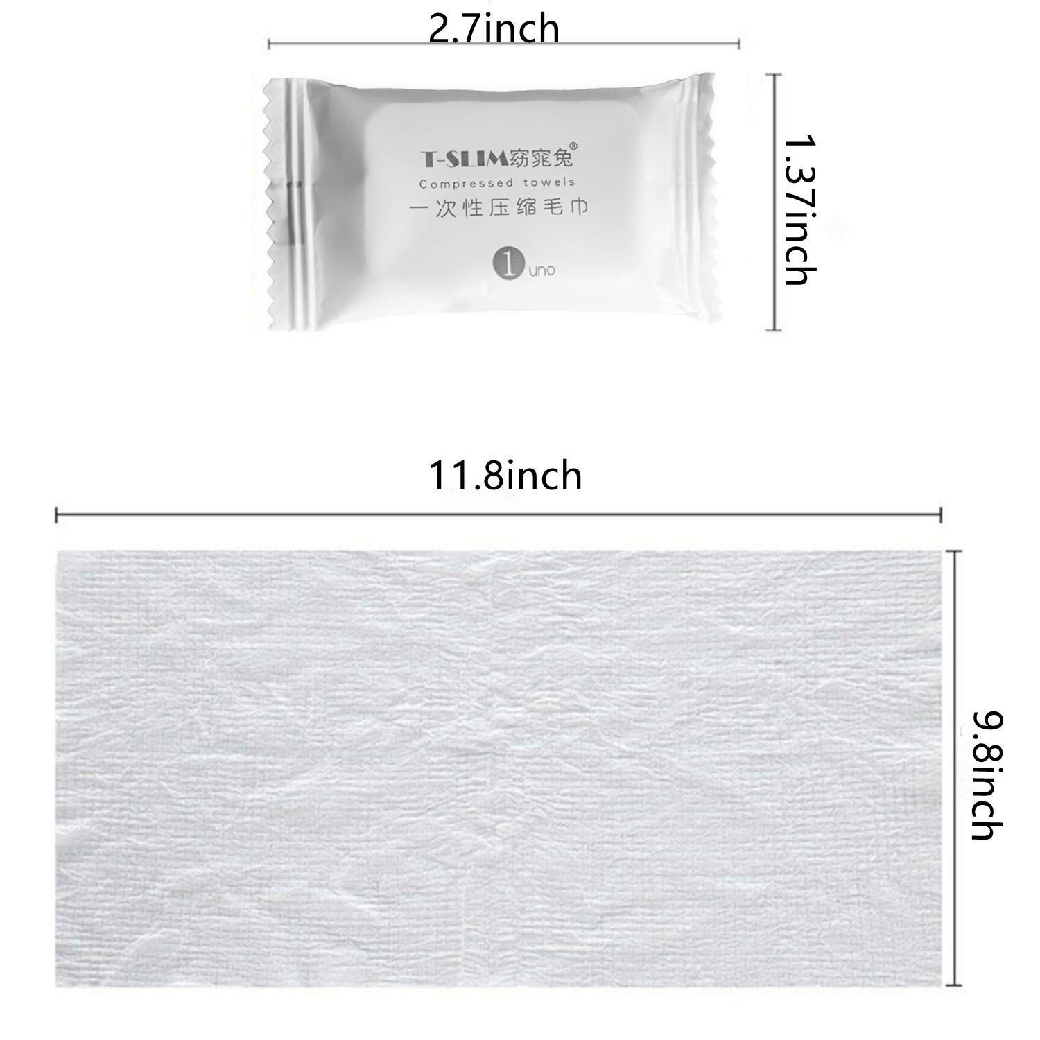 Compressed Towel,Super Soft Compressed Wipe, Durable, Reusable Towels for Tra…