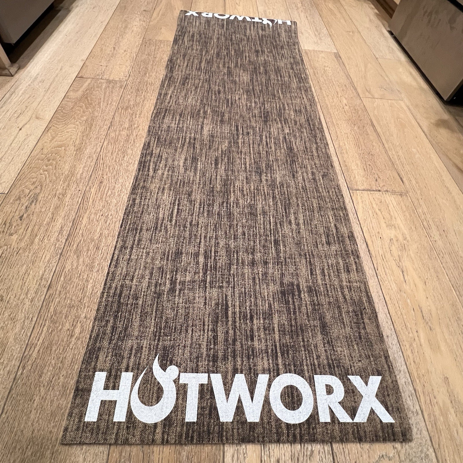 Hotworx Exercise Yoga Mat 72&Prime; x 24&Prime; Non-Slip Textured Hemp Fiber Gym Workout