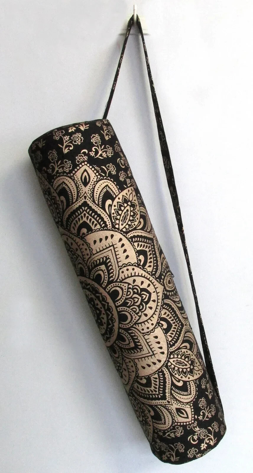 Lot of 10 Yoga Mat Bags Black Gold Mandala Hippie Carry Strap Gym Hippie Gypsy