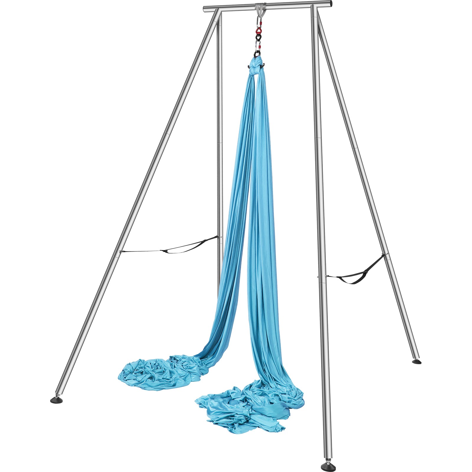 Uimoso Yoga Swing Stand Hammock Aerial Silk Kit 551.15 lbs Load Yoga Frame Blue