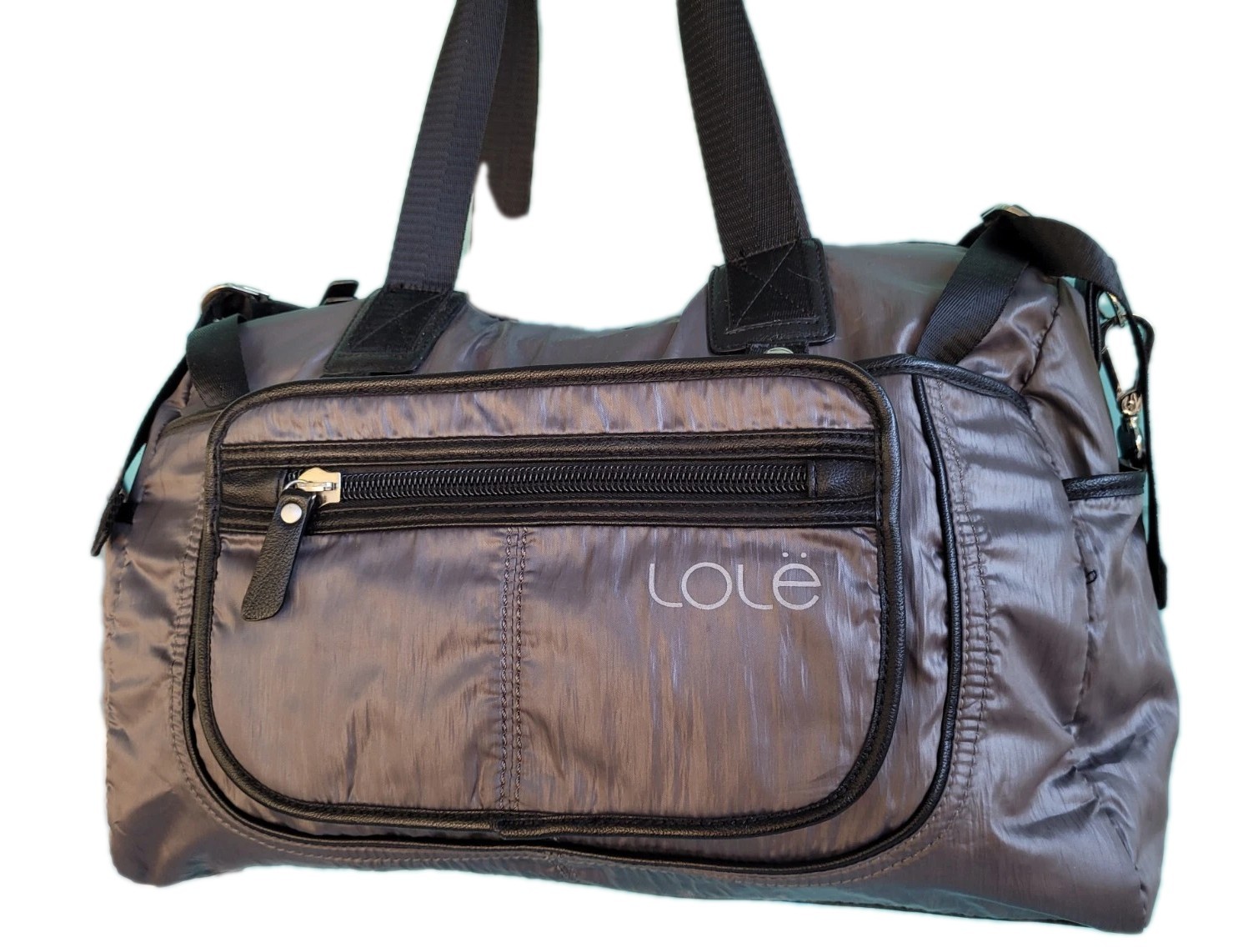 Lole Duffle Yoga Bag, With Shoulder Strap Slate Gray 18x7x11