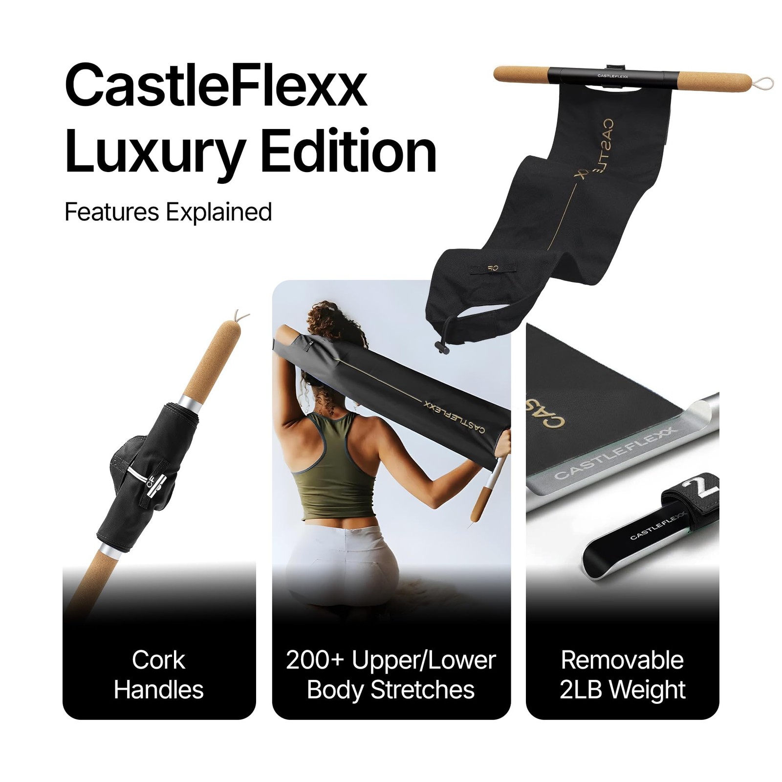CastleFlexx Mobility and Full Body Strengthening Device | Non-Elastic Stretch…