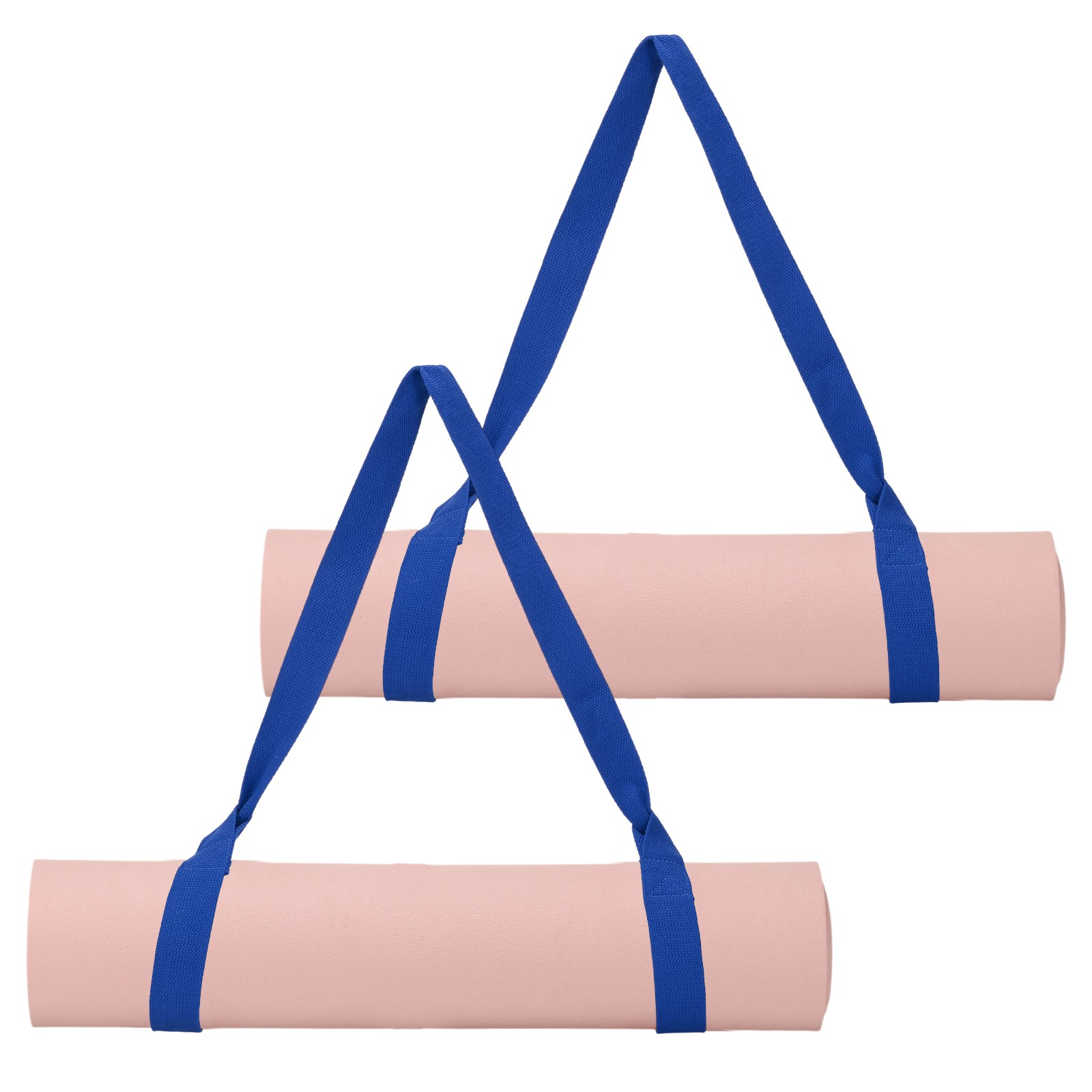 Yoga Mat Straps for Carrying, Adjustable Mat Holder, 2 Pcs & Dark Blue