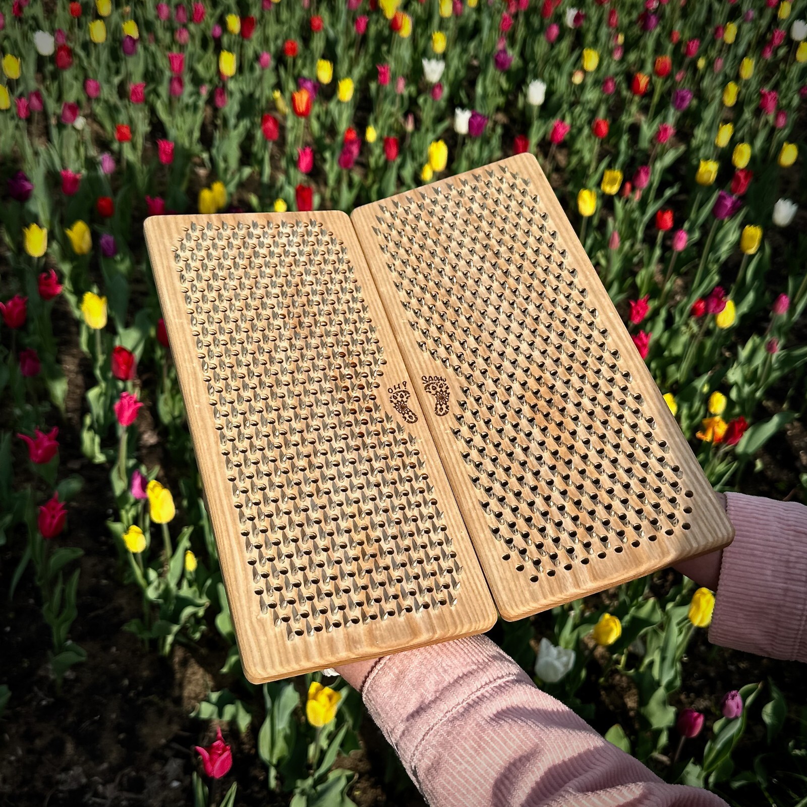 Sadhu board for Beginners from 100% Ash wood , Nails Step 10mm, Tree of Life