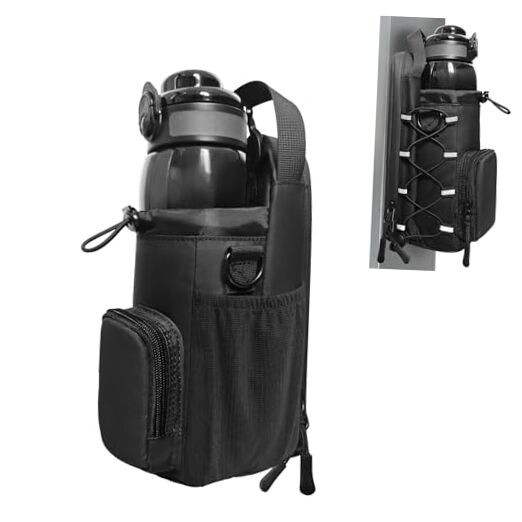 Magnetic Gym Bag for Men, Magnetic Water Bottle Holder, Small Gym Bag for Black