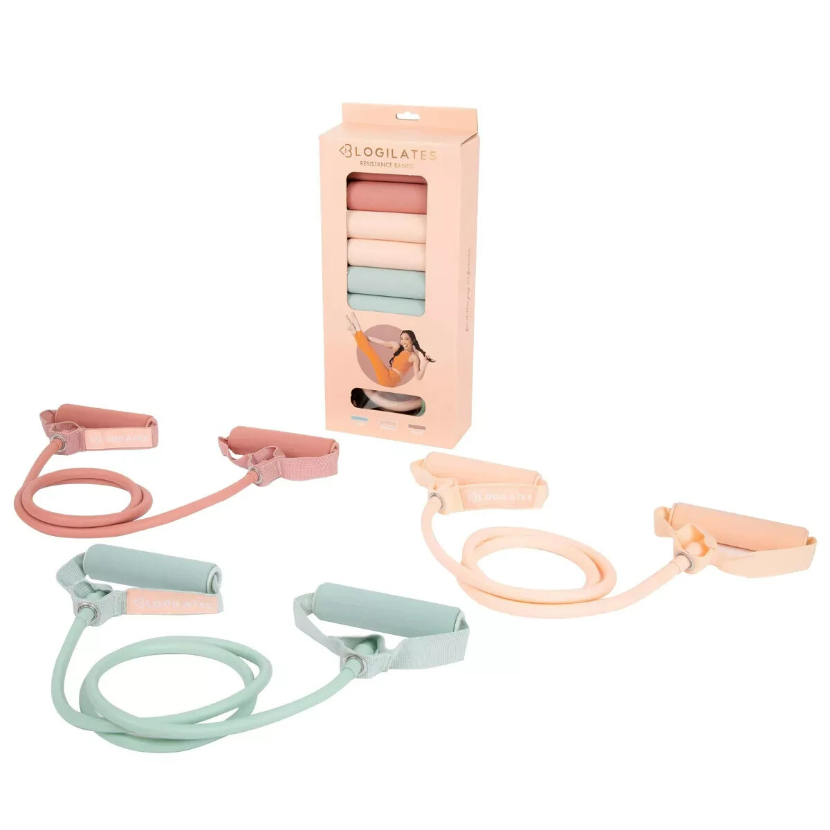Brand New Blogilates Booty Resistance Bands 3pk – Green/Pink/Peach