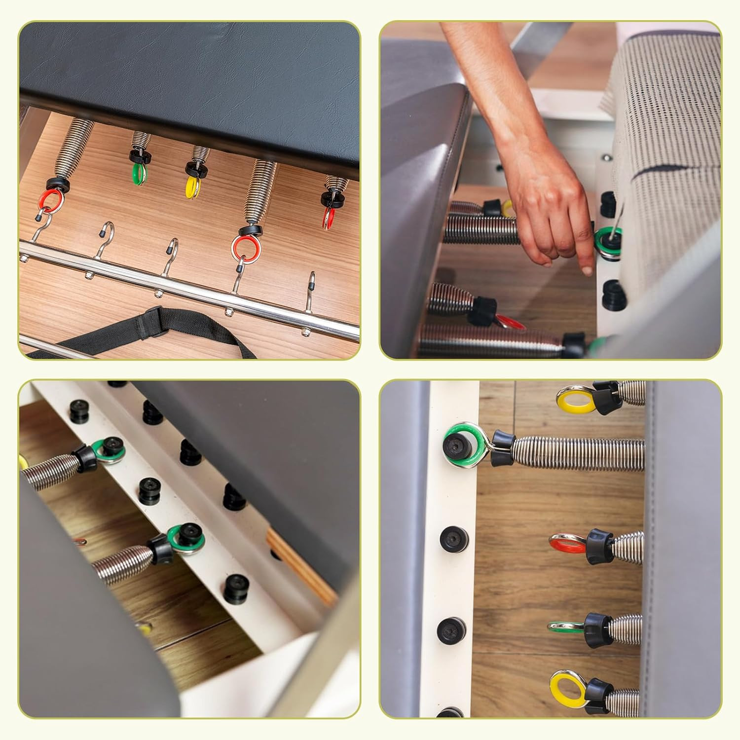 5-Pack Pilates Reformer Tension Springs – Durable Steel Accessories