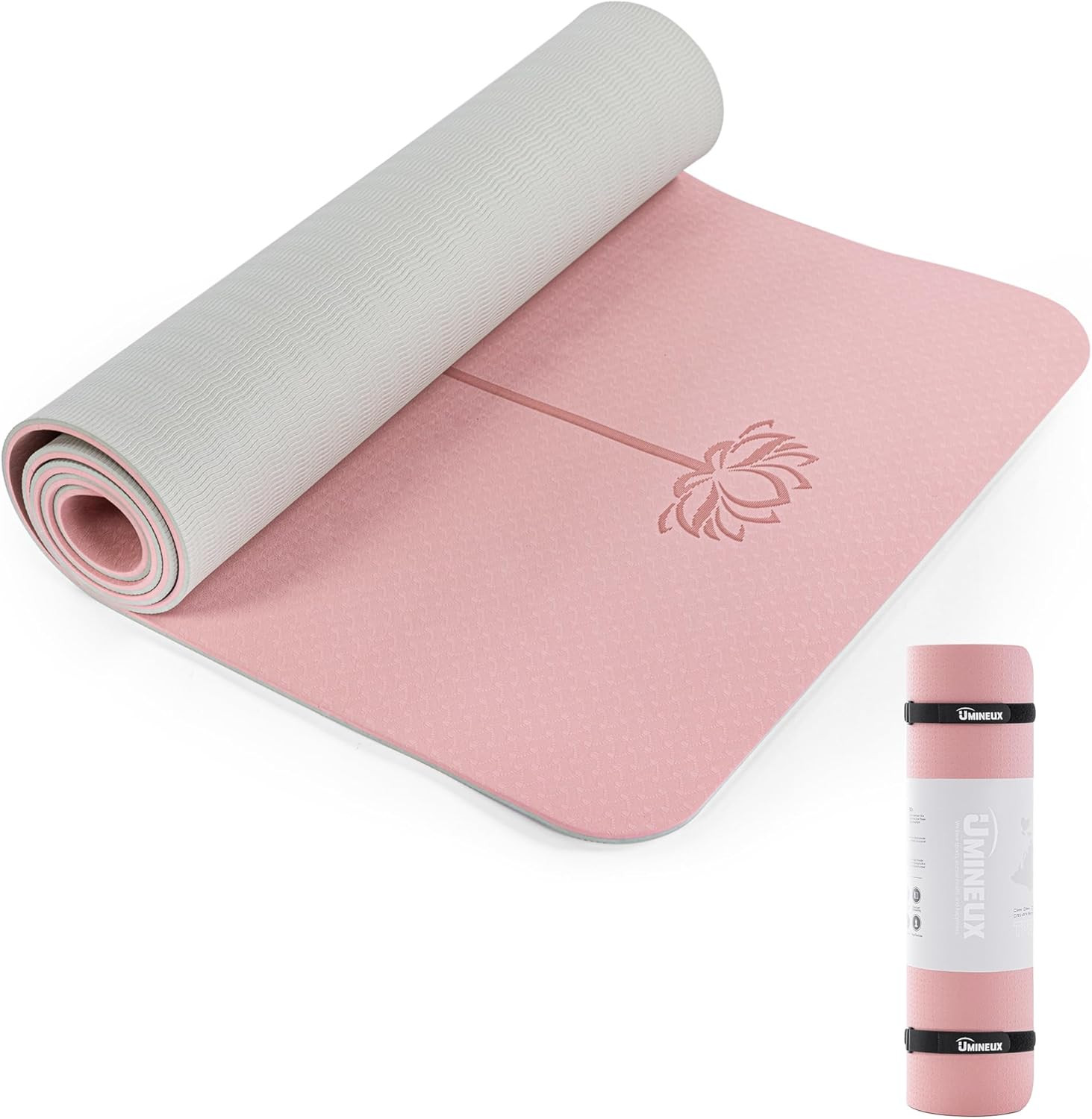 Yoga Mat Extra Thick 1/3 » & 2/5&Prime; Non Slip Yoga Mats for Women Eco Friendly TPE
