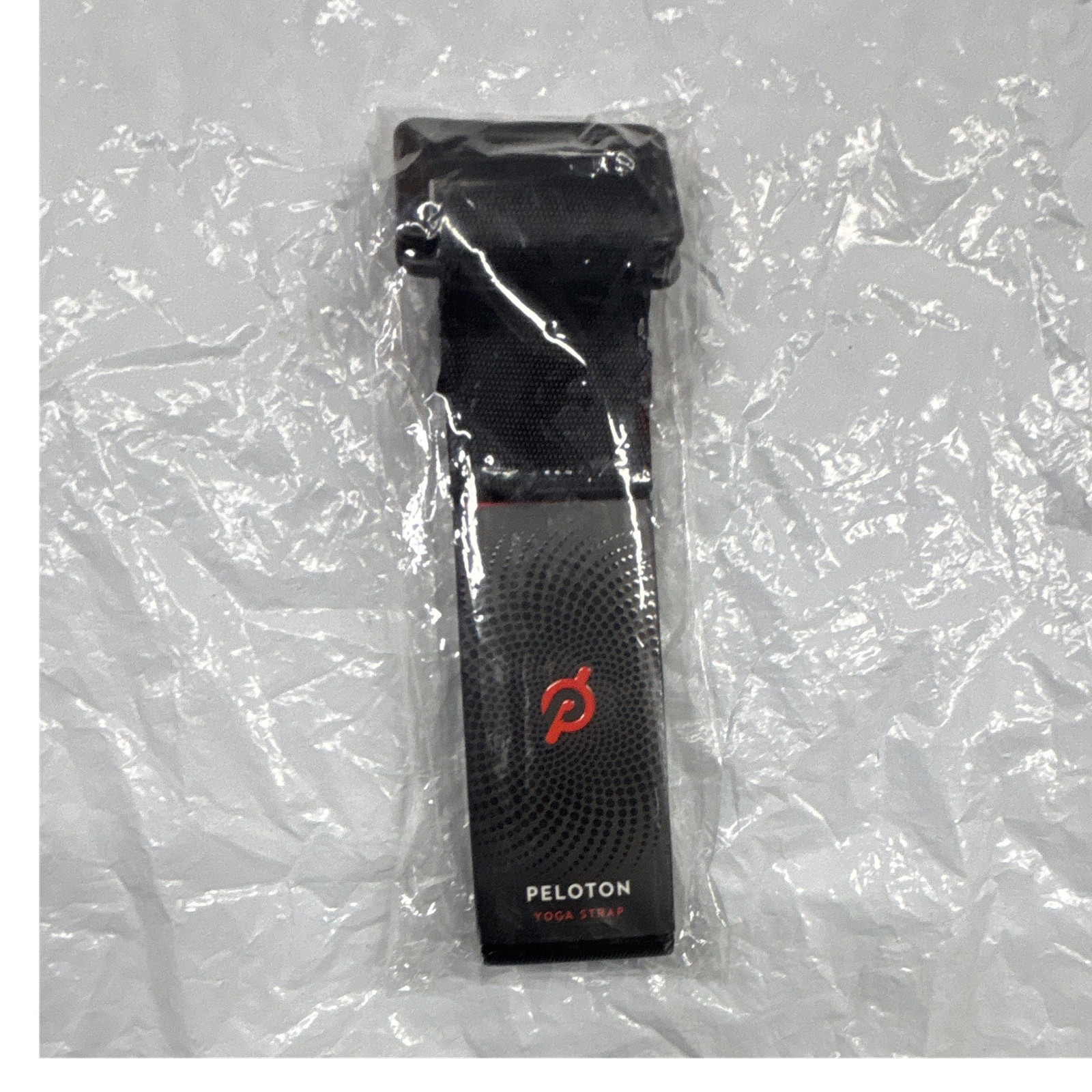 Peloton Yoga Strap Black Nylon 10 ft x 1.5 in with Metal Fastener