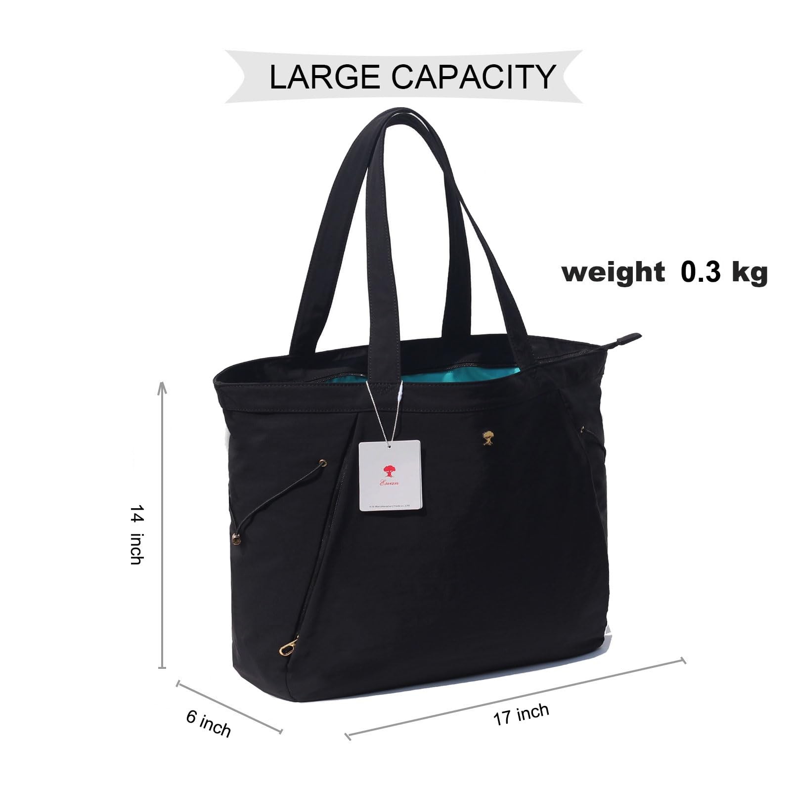 Womens Yoga Tote Bag Shoulder Drawstring Office Workout Travel Carryall Gym