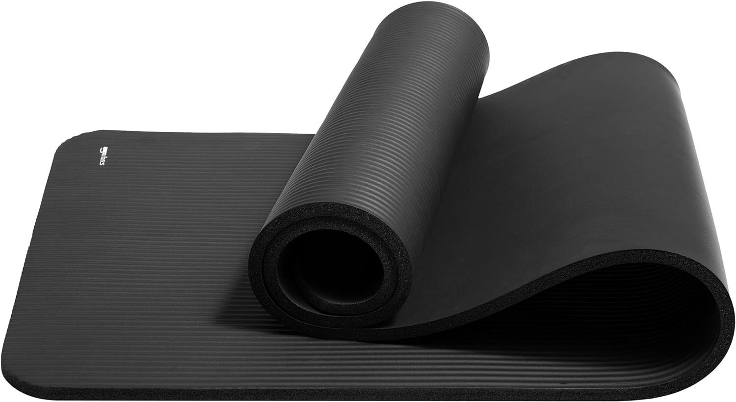 Hand-Washable 1/2 Inch Foam Yoga Mat with Traction & Elastic Carrying Strap