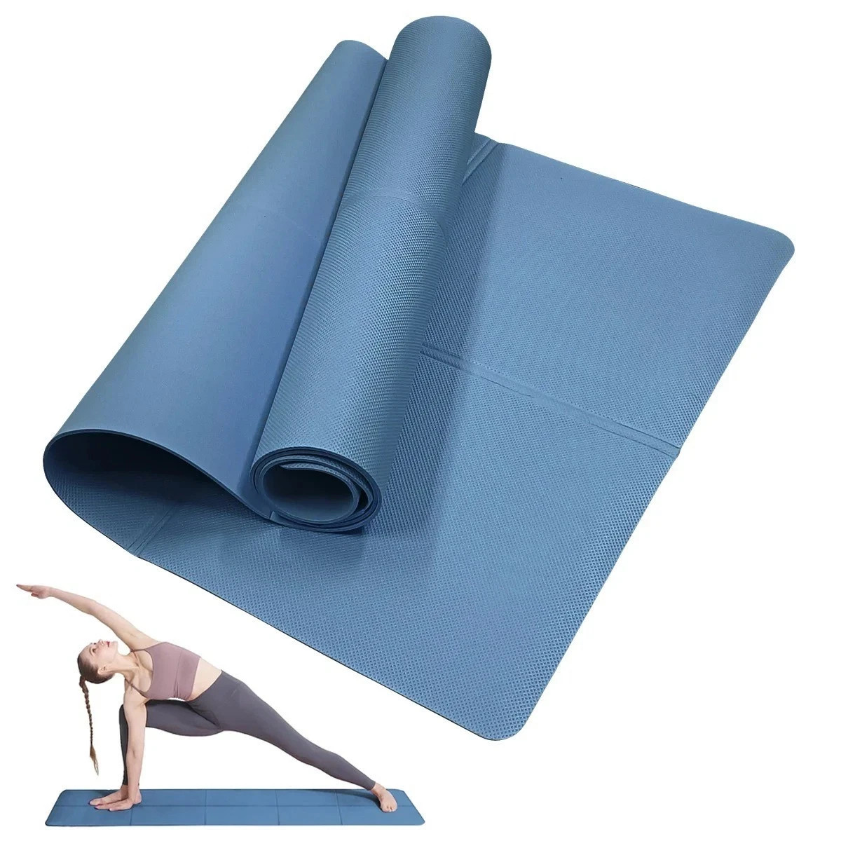 4MM Thick EVA Yoga Mat Non-Slip Fitness Exercise Pilates Gym Workout Mat