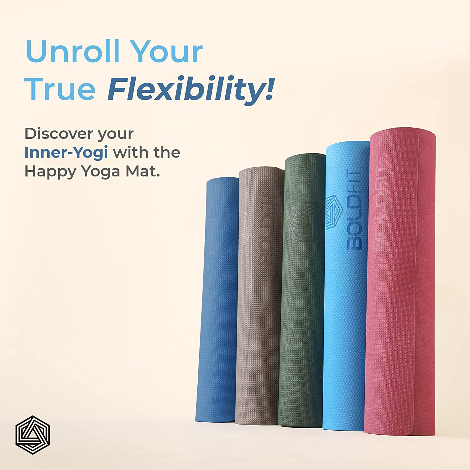 Yoga Mat for Men & Women with Carry Strap, EVA Material 5 Color Option -FreeShip
