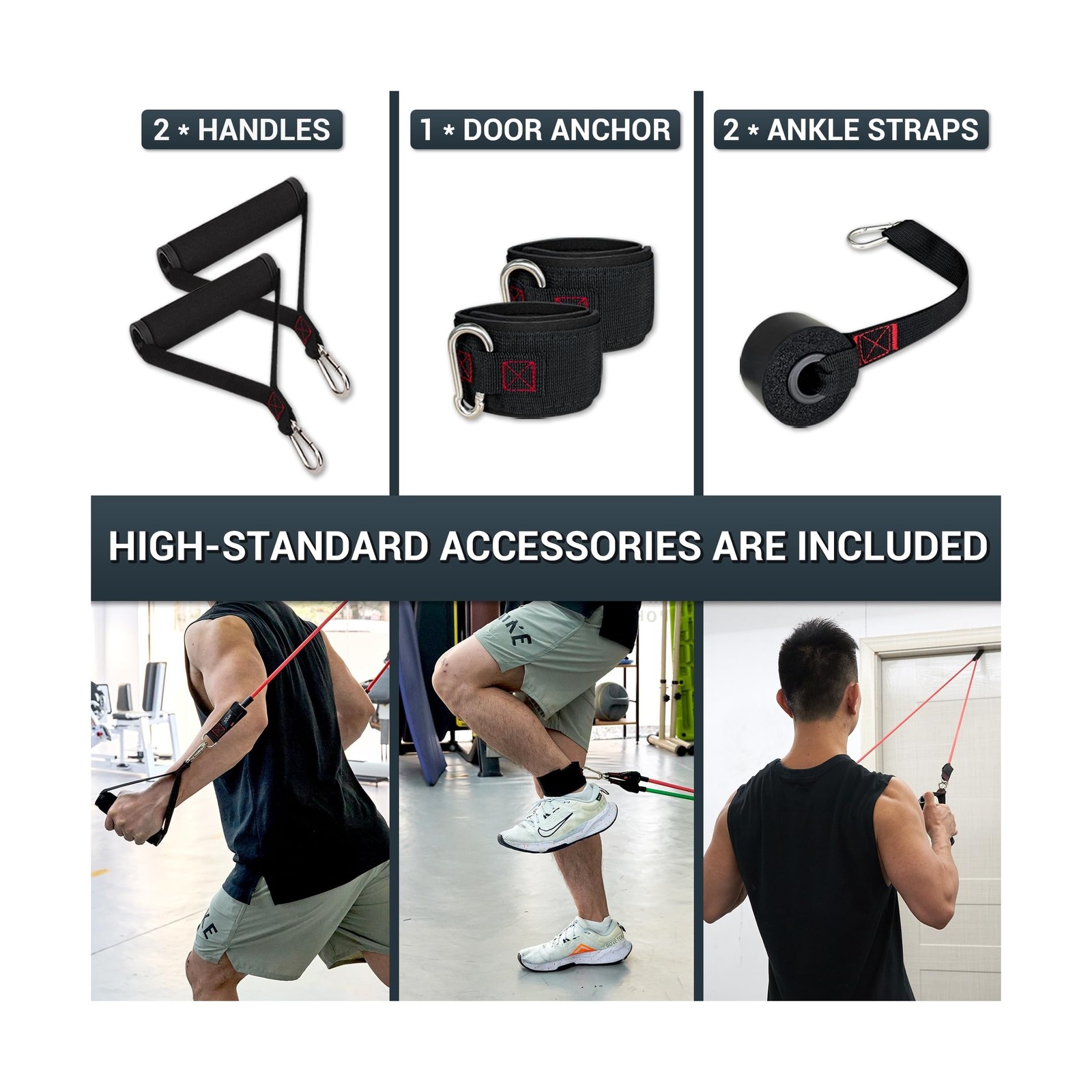 TheFitLife Resistance Bands with Handles – Designed for American Bo… Fast Ship