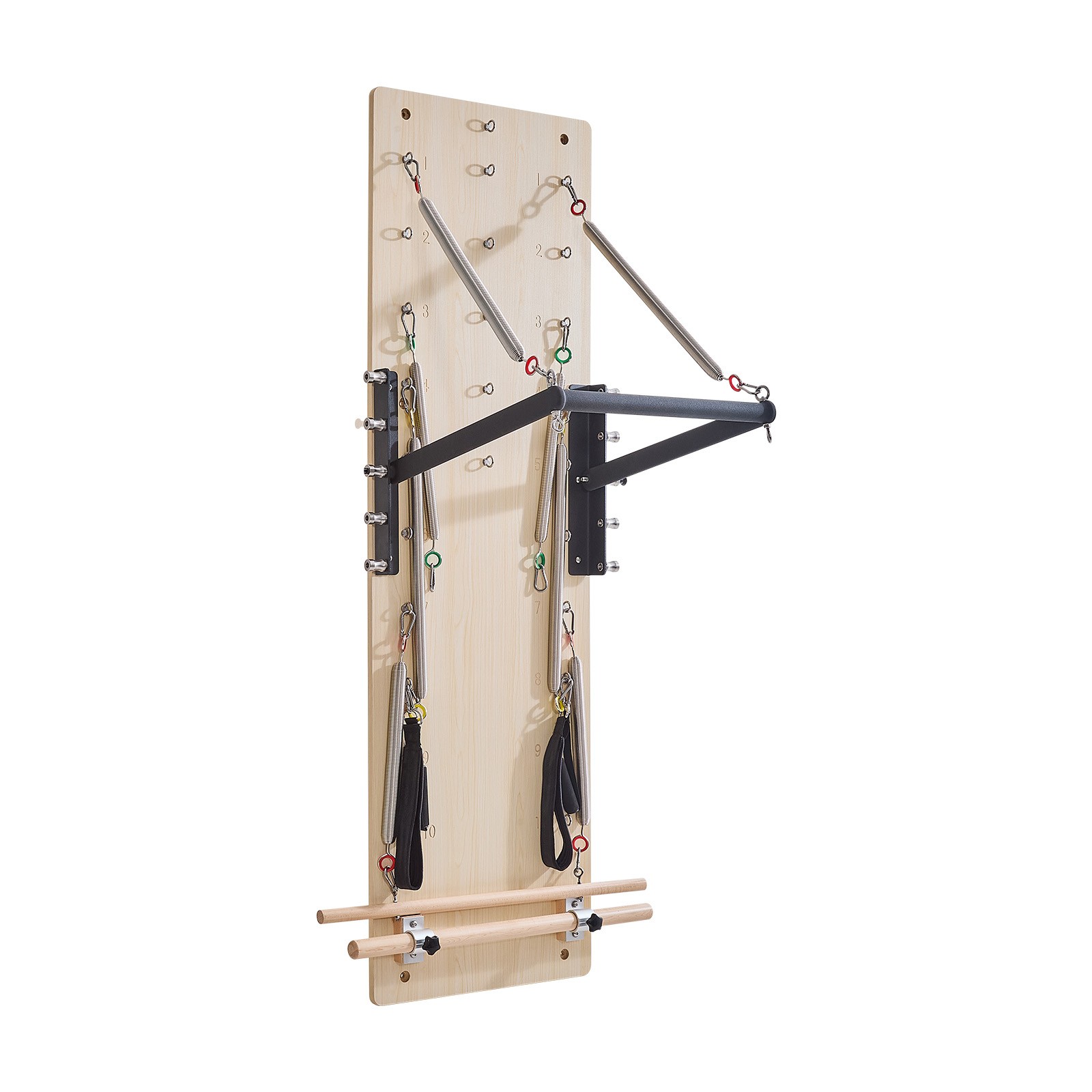 Uimoso Wall Mounted Pilates Reformer Machine Pilates Springboard Maple Wood Gym