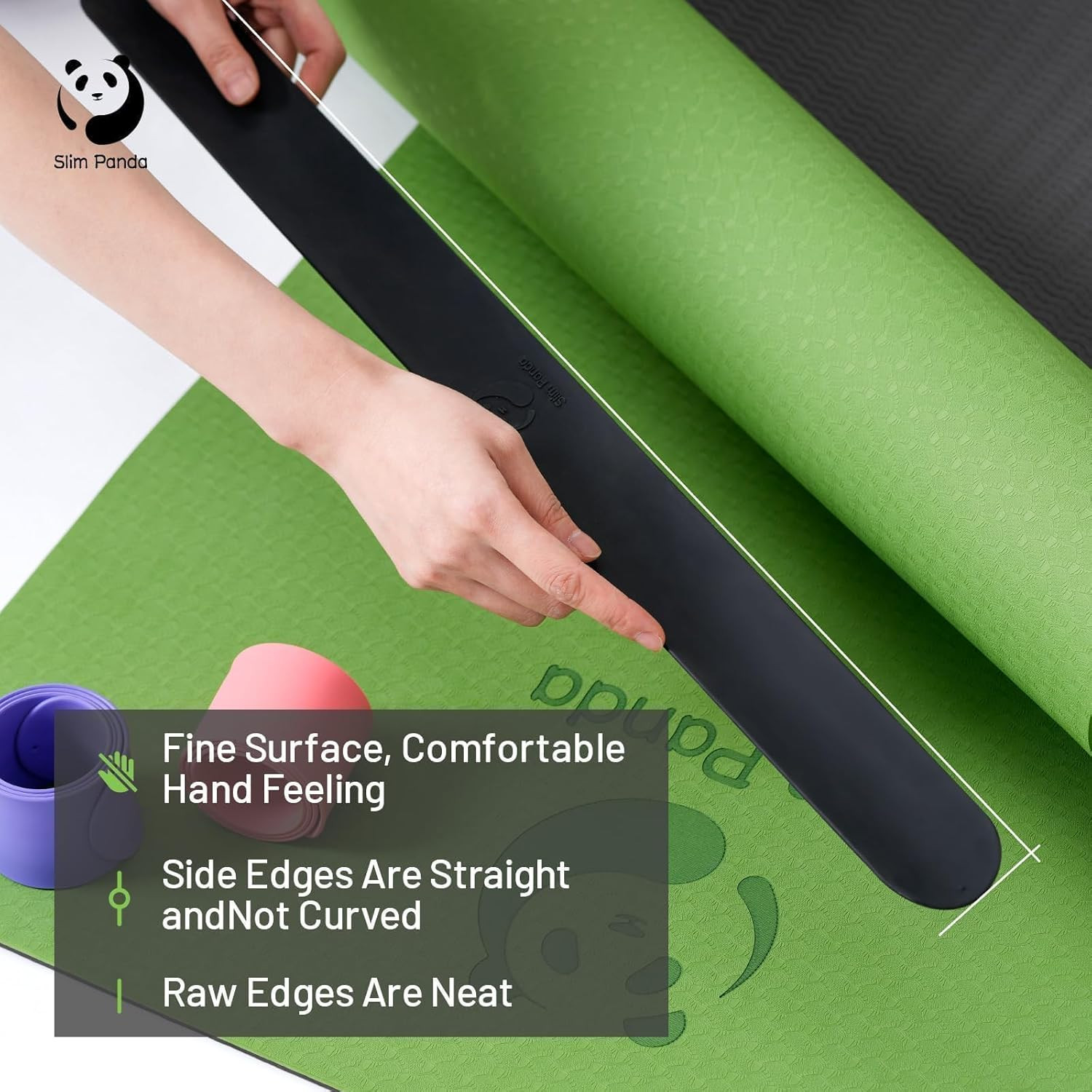 Yoga Mat Strap Slap Band, One Snap Keeps Mats Tightly Rolled, Heavy-Duty Clasp F