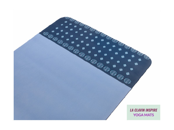 Blue Yoga Mats for Women, Custom Yoga Mat for Beach, Cute Yoga Mats, Patterned