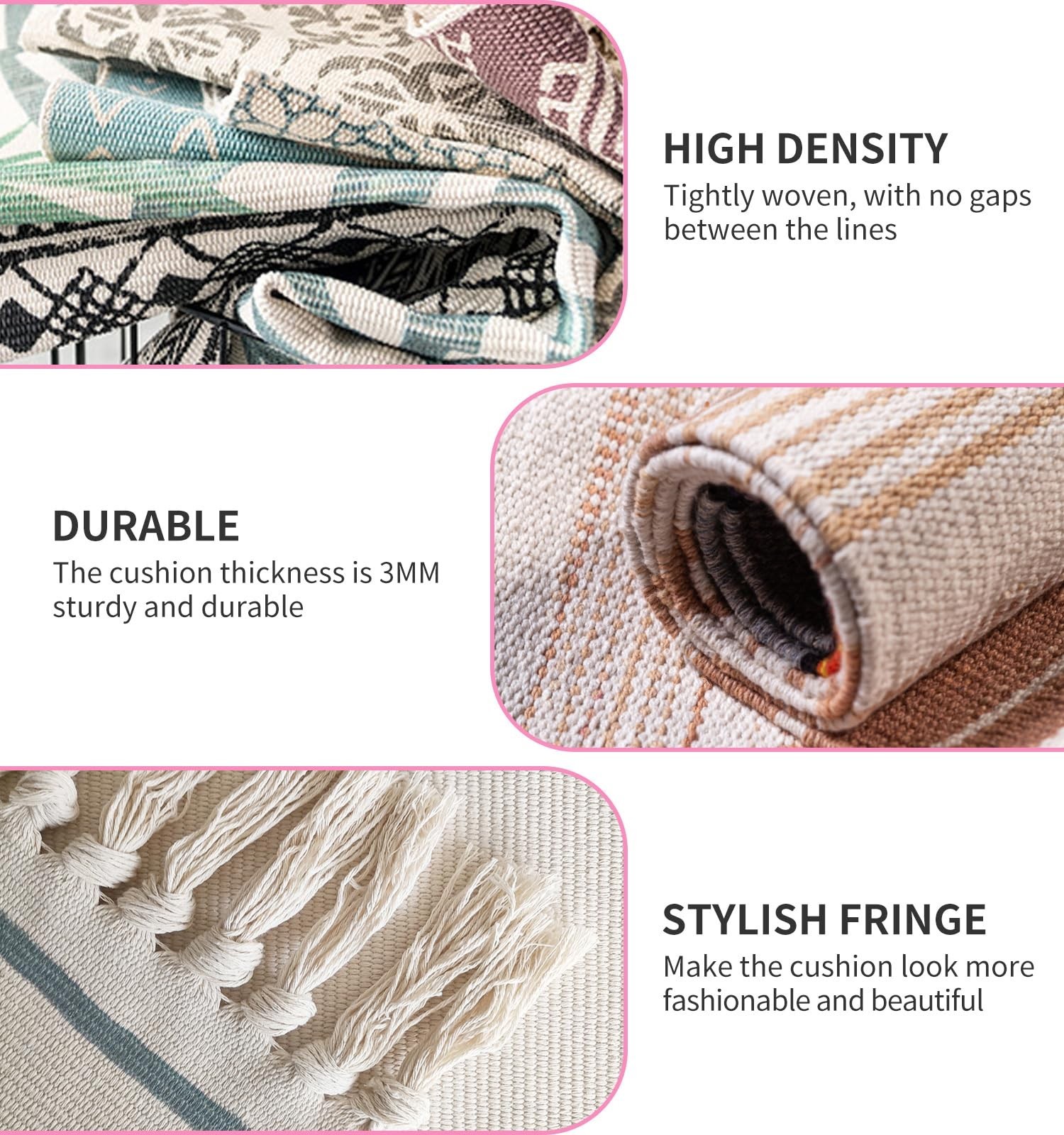 Cifupy Handmade Organic Yoga Mat made with Organic Cotton Yoga Mat – Non Slip…