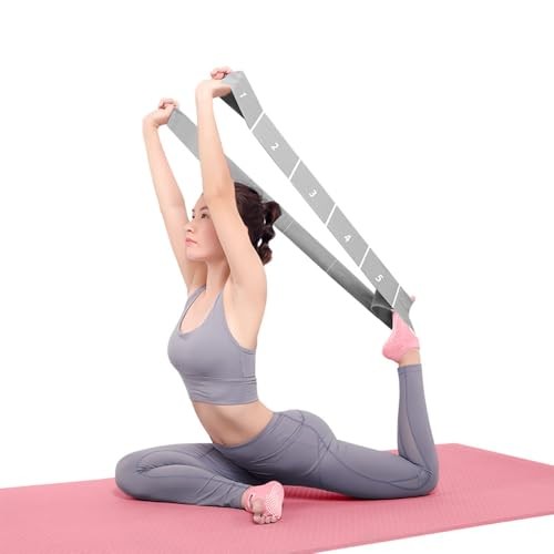 11 Loops Stretch band – Yoga, Pilates, Ballet, and Physical 11 Grids-Grey