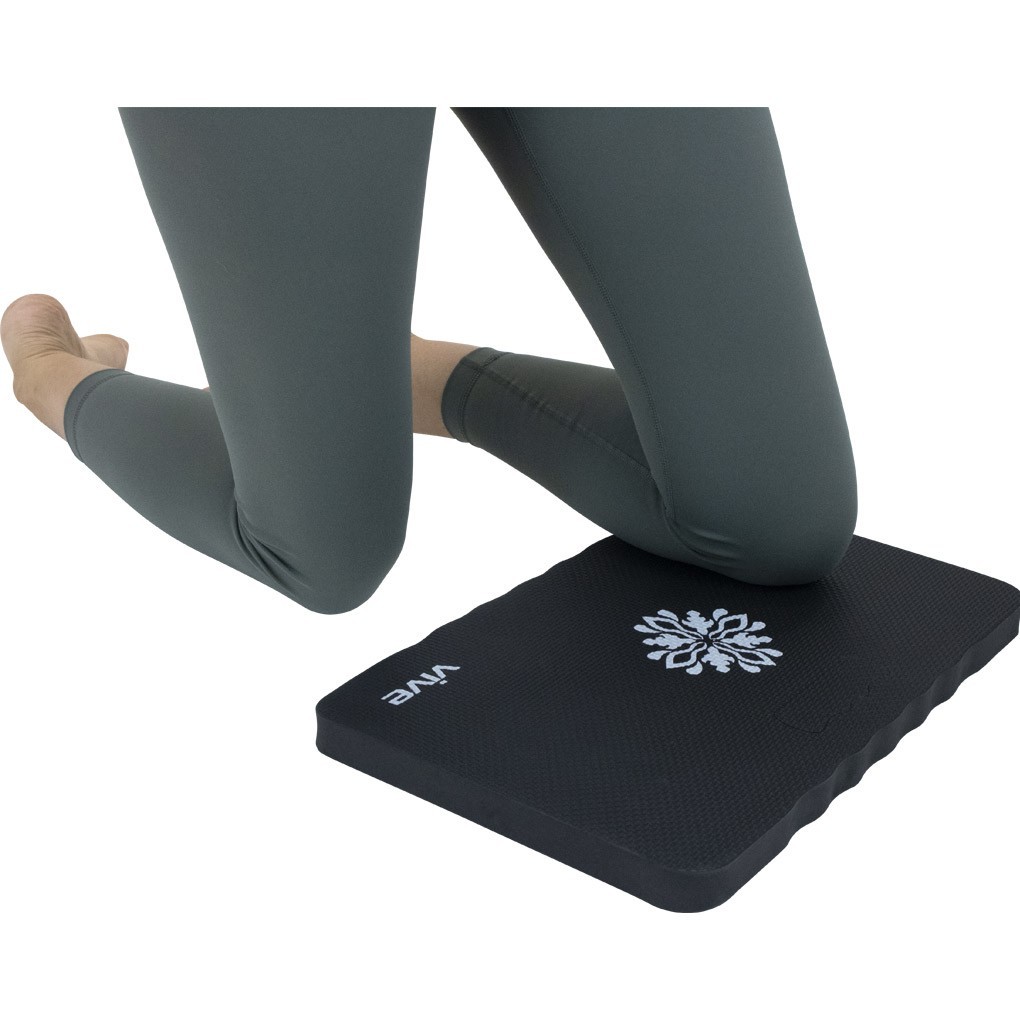 Yoga Knee Cushion, Black, 17.5”x11”x1”, 0.57 pounds