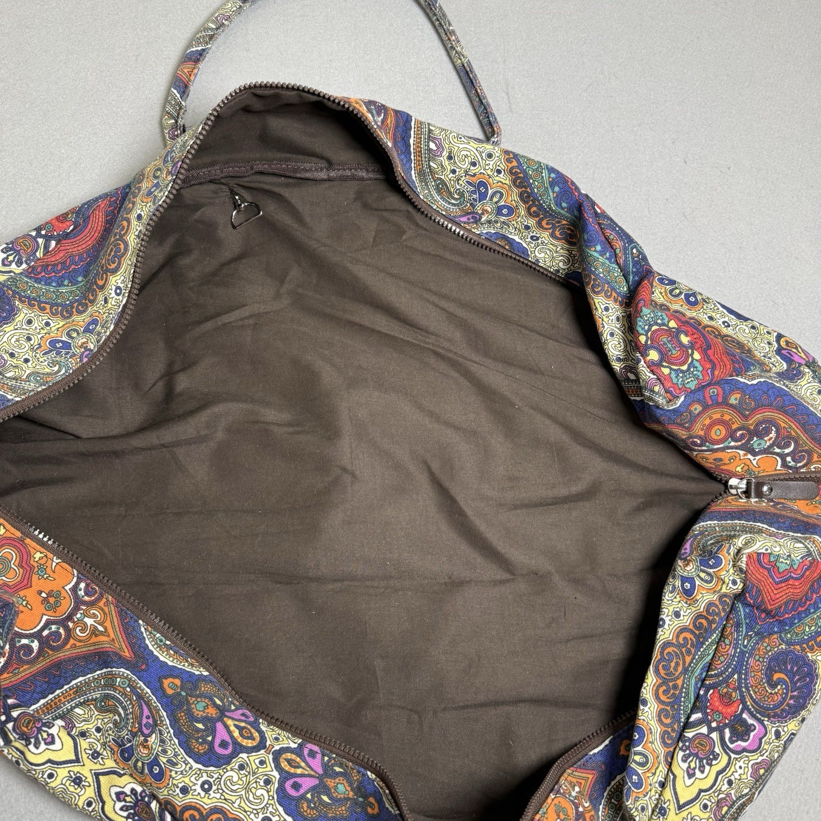 KindFolk Paisley Yoga Mat Bag Tote – Canvas – Zippered Bag & Pocket
