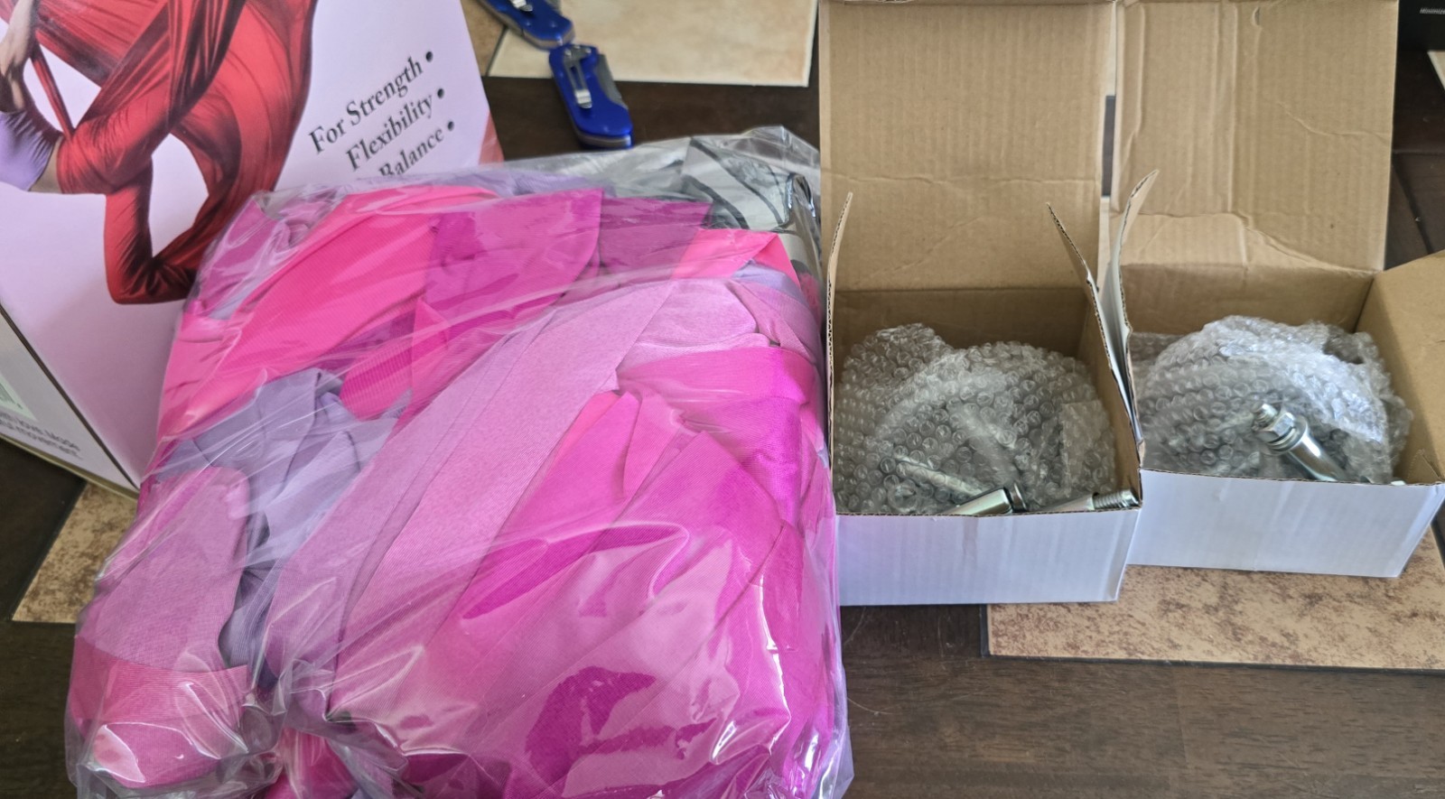 Lotus 78 Aerial Silks Equipment Set – 5.5 Yards Aerial Yoga Swing Pink NiB