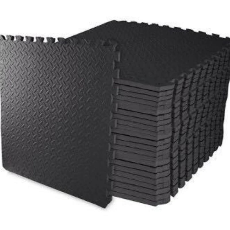 12PCS 30*30Cm Sports Protection Gym Mat EVA Leaf Grain Floor Mats