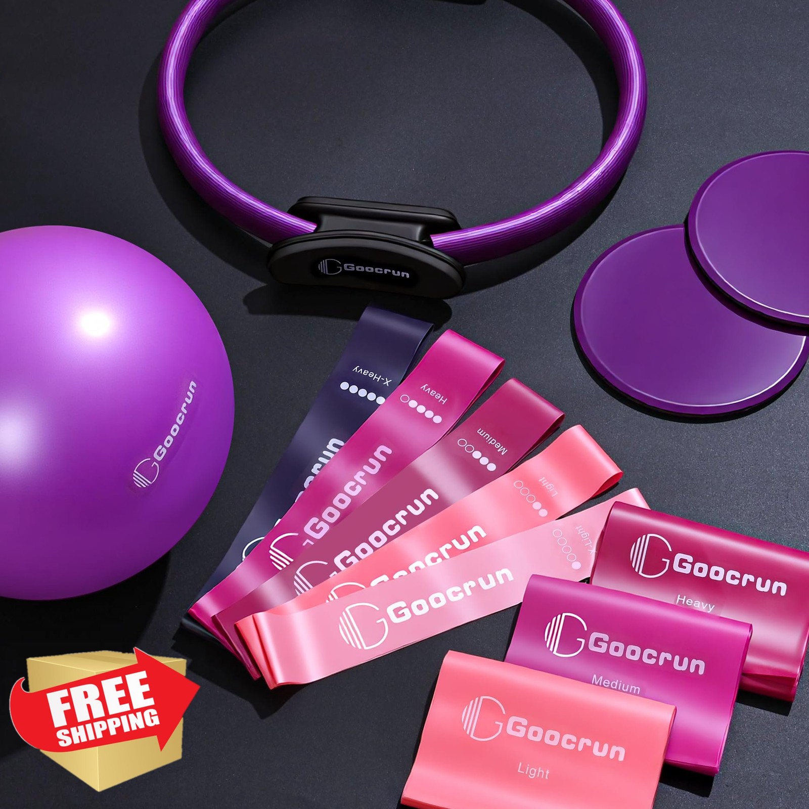 Goocrun Pilates Ring Purple Basic