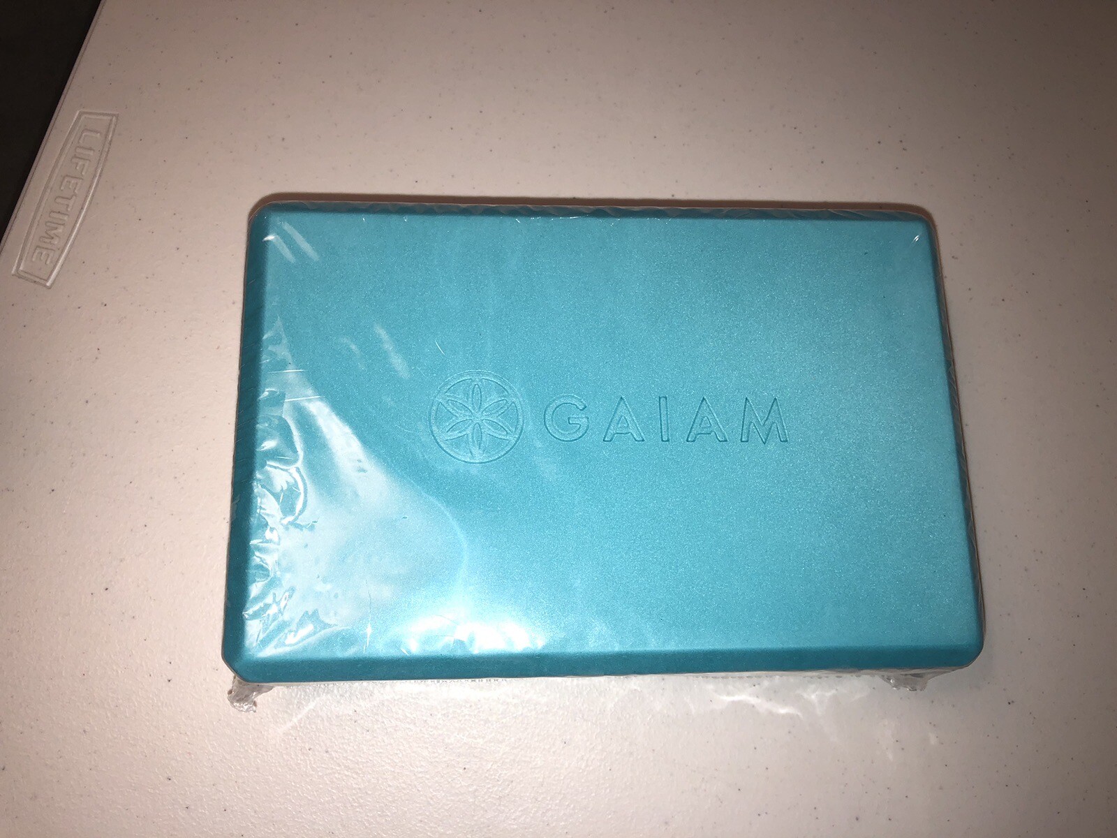 Gaiam Yoga Block Non-Slip Foam Blue Turquoise New & Sealed