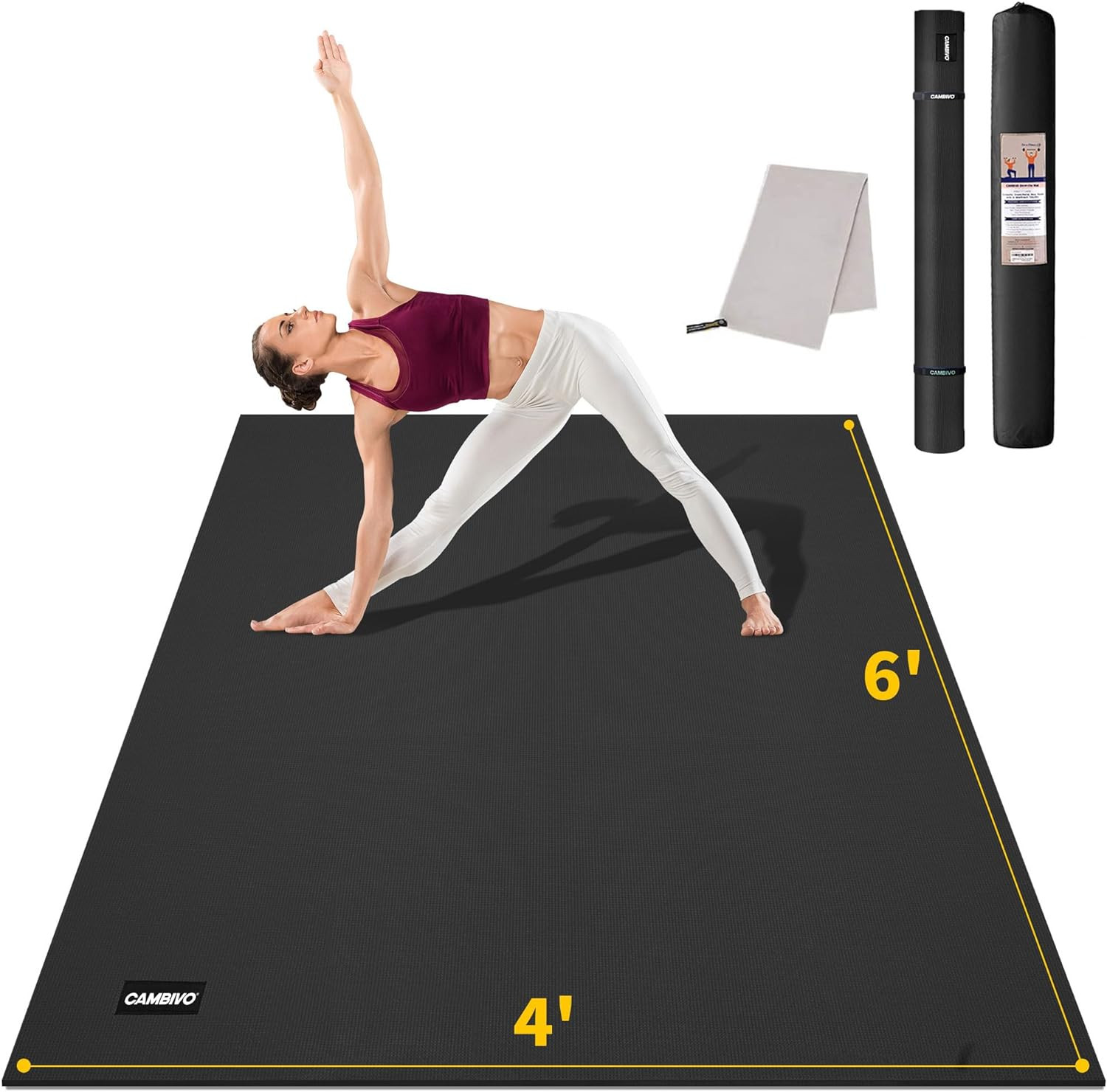 Yoga Mat for Women and Men, Extra Long and Wide Exercise Mat(72&Prime;X48&Prime;/84&Prime;X30&Prime;), L