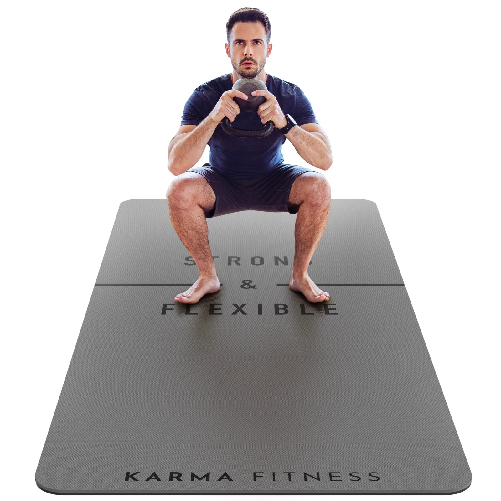 Large Exercise Mat – Extra Wide and Extra Thick Yoga Mat 183cm x 80cm …